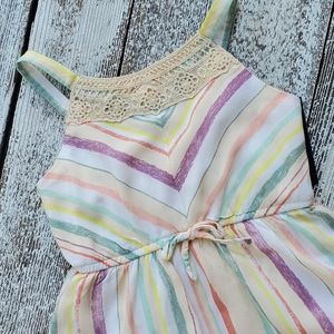 Multicolored stripped dress